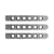 DV8 Offroad D-JP-190059-AL-3 Jeep JK 2 Door Handle Inserts | 3 Pcs | Silver